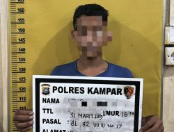 Cabuli Pacar, Pelaku Ditangkap Polres Kampar