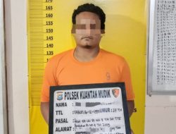 Polsek Kuantan Mudik Aman Seorang Pelaku PETI di Sungai Singkalan