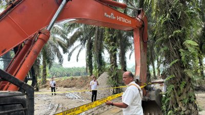 Satreskrim Polres Kampar Sikat 3 TKP Penambang Galian C