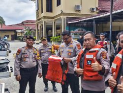 Siaga Hadapi Bencana Alam, Kapolres Kampar Pimpin Pengecekan Perlengkapan Tanggap Bencana