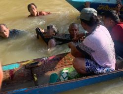 Polsek Benai Evakuasi Remaja Tebing Tinggi Tenggelam di Sungai Kuantan