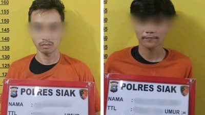 Satresnarkoba Polres Siak Ungkap Peredaran 13 Butir Ekstasi di Tualang, Dua Bandar Diamankan