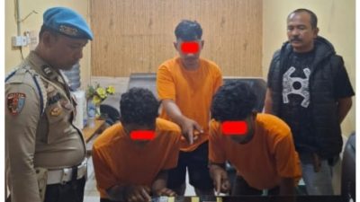 Sempat Kabur Lewat Jendela, Polsek Tualang Amankan 3 Pelaku Narkoba