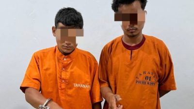 Lagi, Dua Pelaku Narkoba Ditangkap Polsek Kampar di Bukit Keratai