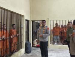 Siaga Jaga Keamanan, Kapolres Kampar Blusukan ke Sel dan Pastikan Tahanan Sehat