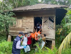 Polsek Kuantan Hilir Tangani Penemuan Warga MD di Desa Pulau Madinah