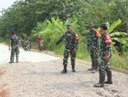 Dansatgas TMMD Ke-126 Beri Suport Langsung, Pastikan Kualitas Jalan Cor di Nagacipta