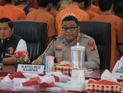 Operasi Antik LK 2025, Polres Kampar Amankan 66 Gembong Narkoba, Sita Ratusan Gram Sabu dan Ribuan Ekstasi