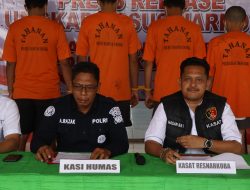 Polres Kuansing Gelar Press Release Ungkap Kasus Narkoba Periode Agustus–Oktober 2025