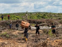 Polsek Kuantan Mudik Laksanakan Patroli dan Peneguran PETI
