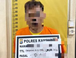 Cabuli Anak Kandung, Ayah Bejat di Tambang Ditangkap Polres Kampar