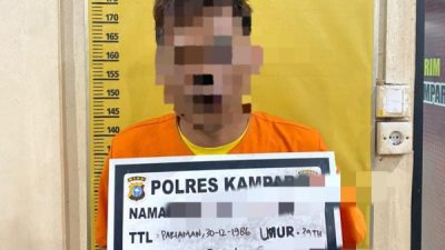 Cabuli Anak Kandung, Ayah Bejat di Tambang Ditangkap Polres Kampar