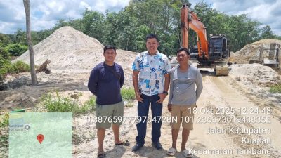 Tindak Lanjuti Berita Miring Galian C, Polsek Tambang Cek Lokasi PT Desha Rafiqzy