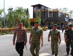 Perkuat Sinergi TNI-Polri Lewat Program Green Policing, Danrem 031/WB Kunjungi Polres Siak