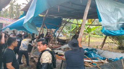 Sita Barang Bukti, Polres Kampar Obrak-abrik Judi Sabung Ayam di 2 Desa