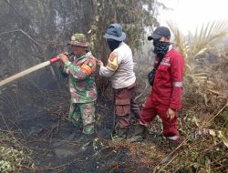 Karhutla di Kampar Nyaris Hanguskan Perumahan, Kapolres: Prioritaskan Keselamatan Warga