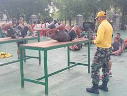 Garjas Hebat !! Ratusan Prajurit Lari 12 Menit, Push Up, Hingga Shuttle Run di Makodim 0509 Bekasi