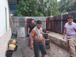 Polsek Tapung Hulu Sisir Lokasi Diduga Penampungan BBM Ilegal di Desa Rimba Beringin