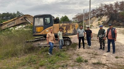 Polres Kampar Bersama Kodim 0313 KPR Sasar Galian C di Desa Salo Timur