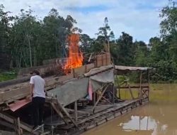 Polsek Kuantan Mudik Tertibkan Aktivitas PETI di Sungai Gingging Desa Saik