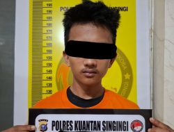Tim Elang Kuantan Satresnarkoba Polres Kuansing Tangkap Remaja Pengedar Sabu di Sungai Jering