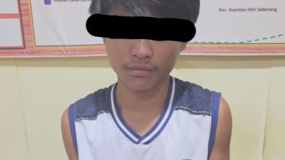 Sita Sabu 0,41 Gram, Polsek Kuantan Hilir Amankan Pemuda di Pulau Kijang