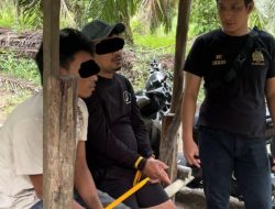 Sita Barang Bukti, Polsek Singingi Ringkus 2 Pengedar Narkoba di Logas Hilir