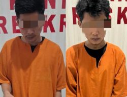 Meresahkan Masyarakat, Polsek Perhentian Raja Tangkap 2 Pelaku Narkoba di Desa Hangtuah