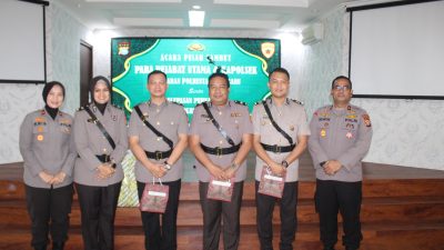 Polresta Pekanbaru Gelar Upacara Pelantikan dan Sertijab Sejumlah Pejabat Utama dan Kapolsek