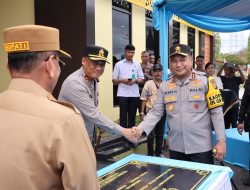 Kapolda Riau Resmikan MPP Presisi dan Letakkan Batu Pertama Pembangunan Klinik Bhayangkara Polres Rohil