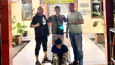 Viral di Medsos, Polsek Tualang Amankan Pelaku Curanmor di Parkiran TPU