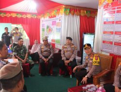 Kapolres Kuansing Cek Kesiapan Pos PAM Ops Lilin LK 2025 di Desa Kasan