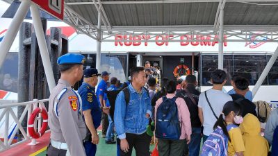Awasi Keamanan Ferry di Ops Lilin LK 2025, Kapolres Dumai: Pastikan Perjalanan Warga Aman