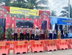 Hari Ke – 9 Operasi Lilin 2025, Polres Siak Intensifkan Pengaturan Lalin di Exit Tol Minas
