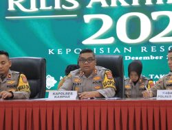 Rilis Akhir Tahun, Polres Kampar Komitmen Berantas Kriminalitas dan Layani Masyarakat