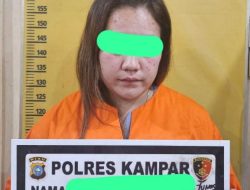 Polres Kampar Tangkap Wanita Muda, Aniayanya Istri Sah di Gunung Sari
