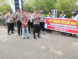 Aksi Damai Pemilik Kios Pasar Bawah Teluk Kuantan Berlangsung Kondusif, Kapolres Kuansing: Aspirasi Akan Dikoordinasikan dengan Pemda