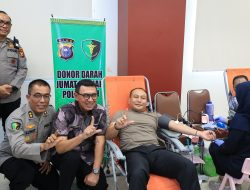 Dalam Rangka Jumat Berkah, Polda Riau Gelar Donor Darah di Aula Tribrata