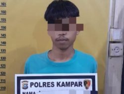Cabuli Pacar Usia 14 Tahun, Polres Kampar Tangkap Remaja 16 Tahun di Tambang