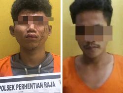 Polsek Perhentian Raja Tangkap 2 Pelaku Curat di Desa Hangtuah