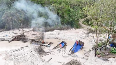 Kapolres Kuansing Tegaskan Komitmen Berantas PETI, 14 Rakit Dimusnahkan di Lahan Pemda Desa Jake