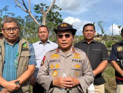 Kapolda Riau Cek Lokasi Penemuan Bangkai Anak Gajah di Tesso Nilo