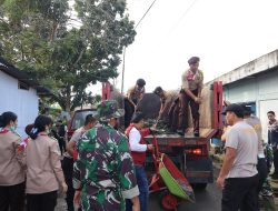 Polres Pelalawan Bersama Stakeholder Gelar Korve/Gotong Royong di Pasar Baru Pangkalan Kerinci