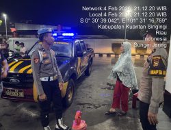Jaga Kamtibmas Tetap Kondusif dan Antisipasi C3, Polres Kuansing Gelar Patroli KRYD