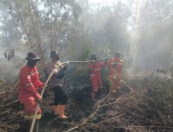 Polres Dumai Gencar Pemadaman dan Pendinginan Karhutla, Kapolres Tegaskan Larangan Pembukaan Lahan dengan Cara Dibakar