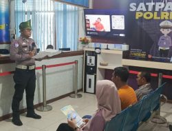 Hari ke-5 Ops Keselamatan LK 2026, Satlantas Polres Siak Sosialisasi di Satpas SIM Perawang