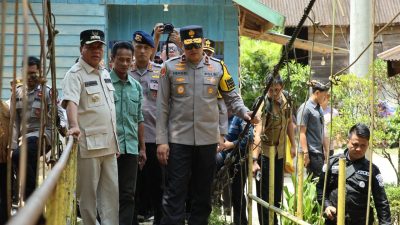 Wakapolda Riau Pastikan Pembangunan Jembatan Merah Putih di Kuansing Berjalan Maksimal