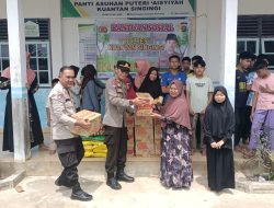 Polres Kuansing Salurkan Bantuan Sosial ke Panti Asuhan di Kuantan Tengah