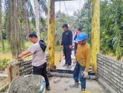 Pembangunan Jembatan Merah Putih Presisi di Pucuk Rantau Capai Tahap Penimbunan dan Pemasangan Plat Bordes