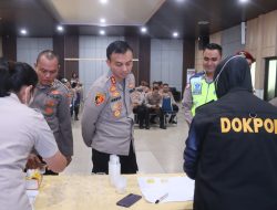 Polres Dumai Laksanakan Deteksi Dini Narkoba Melalui Pengecekan Urine Seluruh Personil